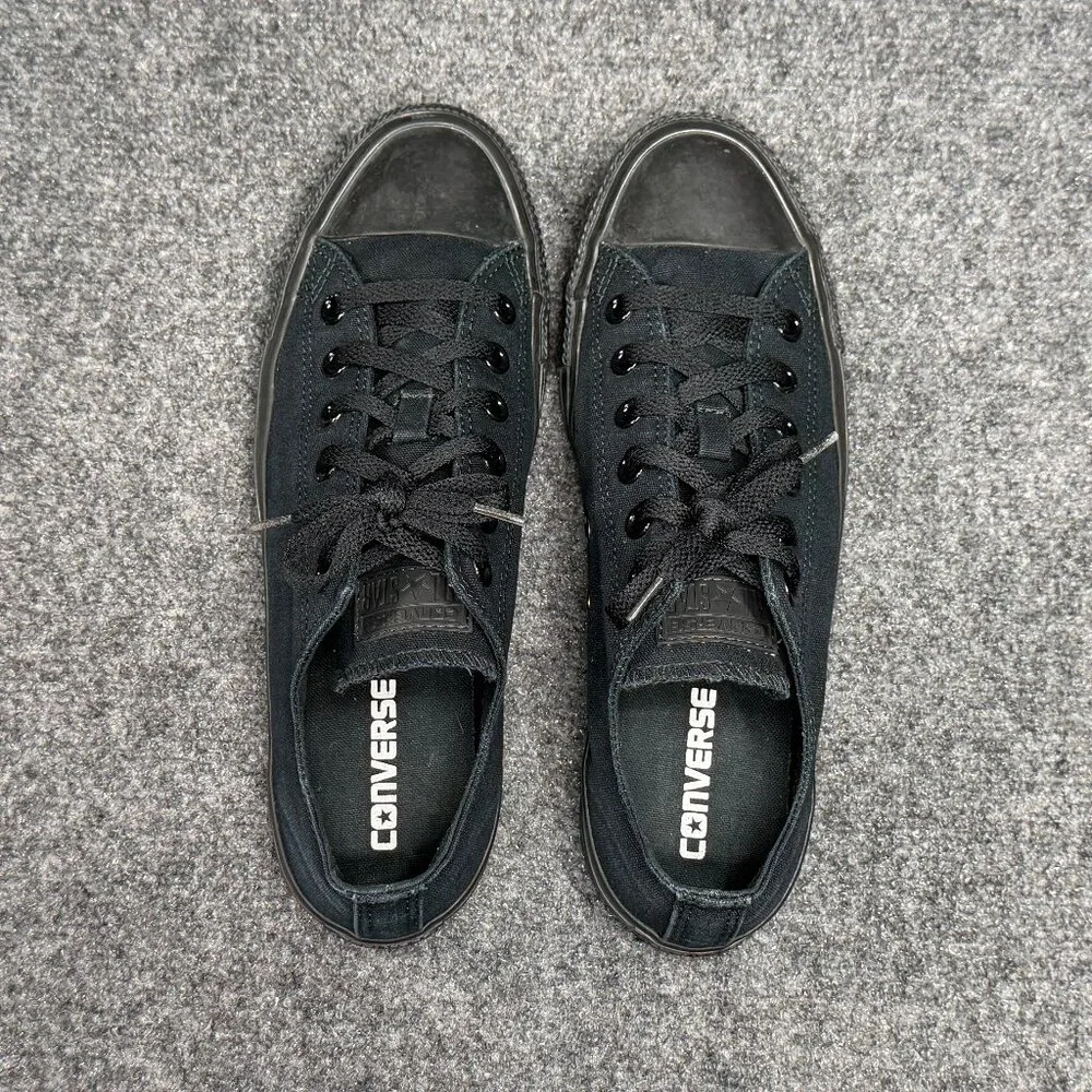Converse Chuck Taylor All Star‎ Low Sneakers Women's Size 10 Black Canvas Retro - Picture 8 of 11
